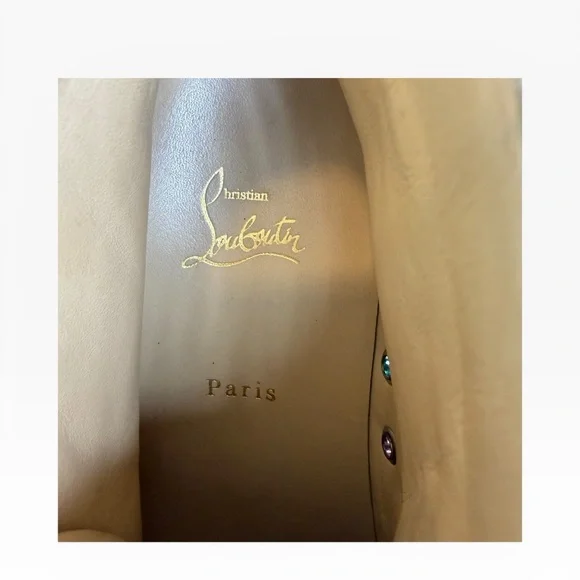 Christian Louboutin Multicolor Studded Women’s High-Top Sneakers Size 38 - Picture 6 of 11